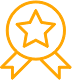 qualite Quality star and ribbon icon